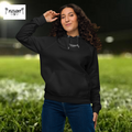 FLTLCHT Athletics Damen Hoodie Schwarz Vorderseite