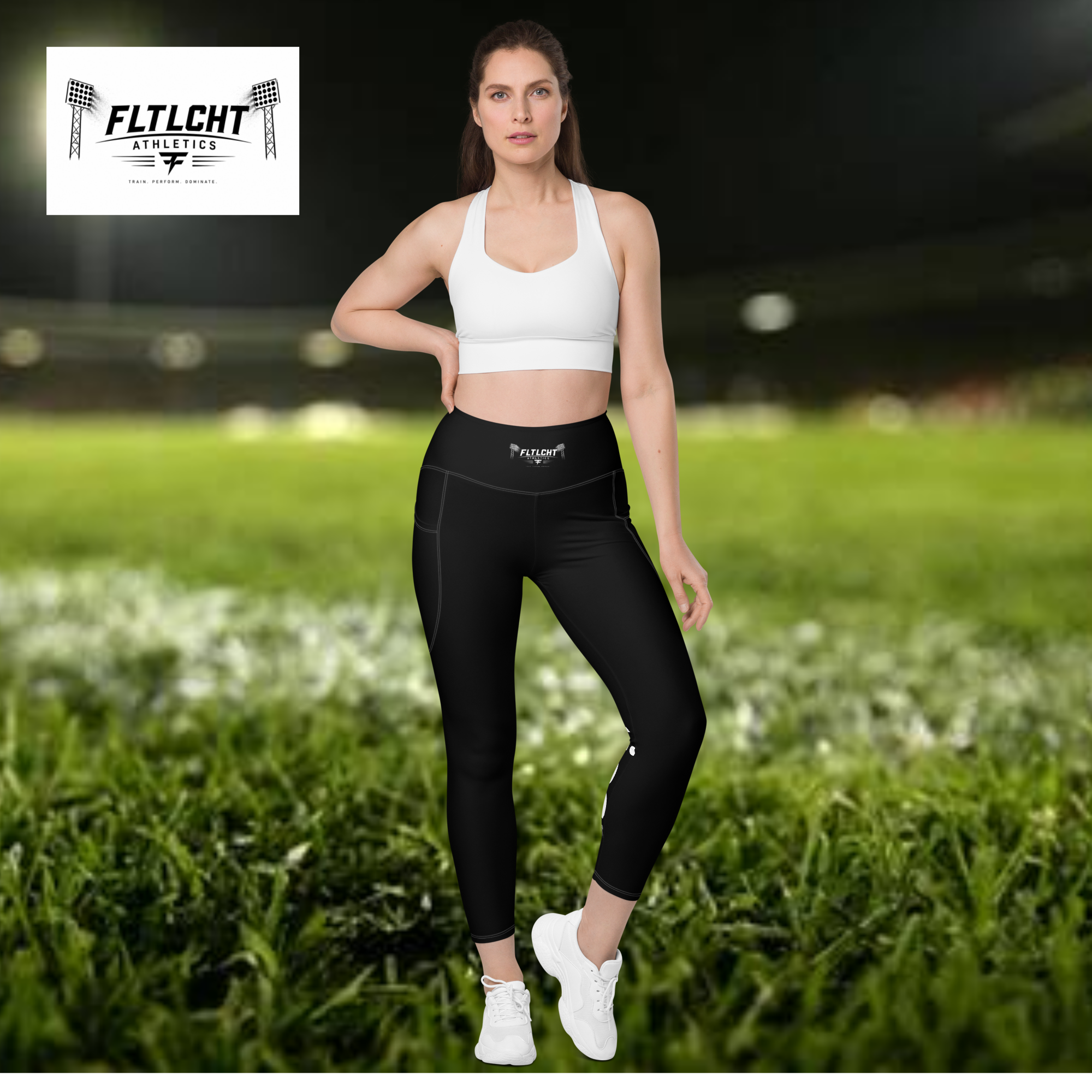 FLTLCHT Athletics Damen Leggins lang Vorderseite