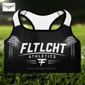 FLTLCHT Athletics Damen Sport-BH Schwarz Vorderseite