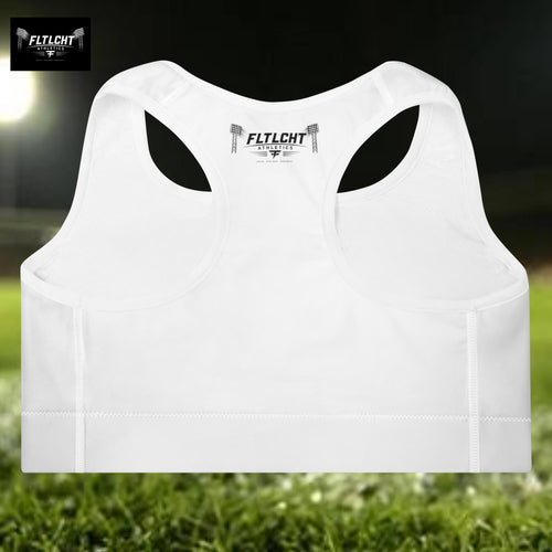 FLTLCHT Athletics Damen Sport-BH Weiss Rückseite