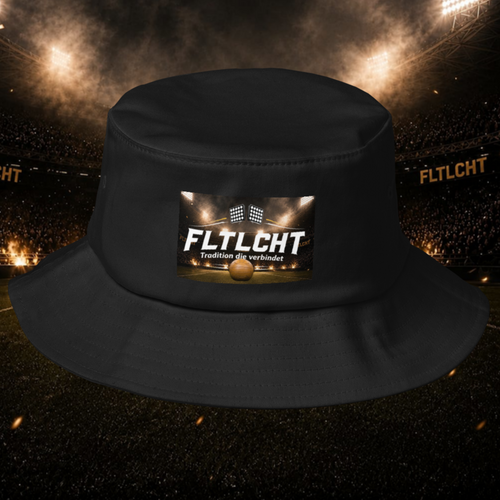 FLTLCHT Bucket Hat Schwarz Front