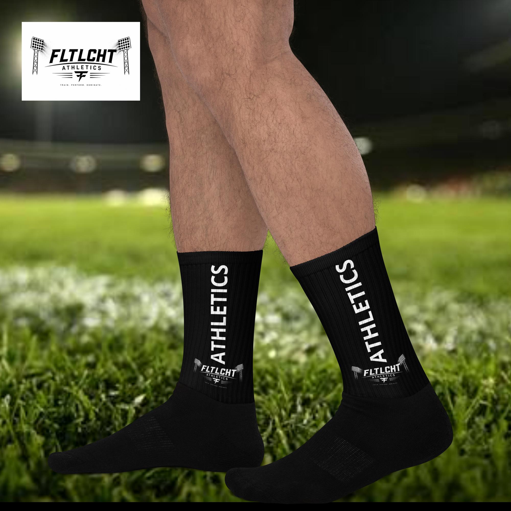 FLTLCHT Athletics Socken Schwarz - linker Fuss