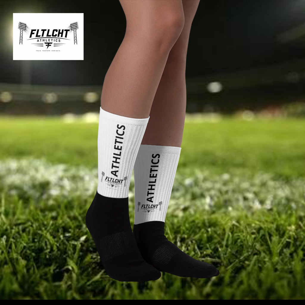 FLTLCHT Athletics Socken Weiss - rechter Fuss