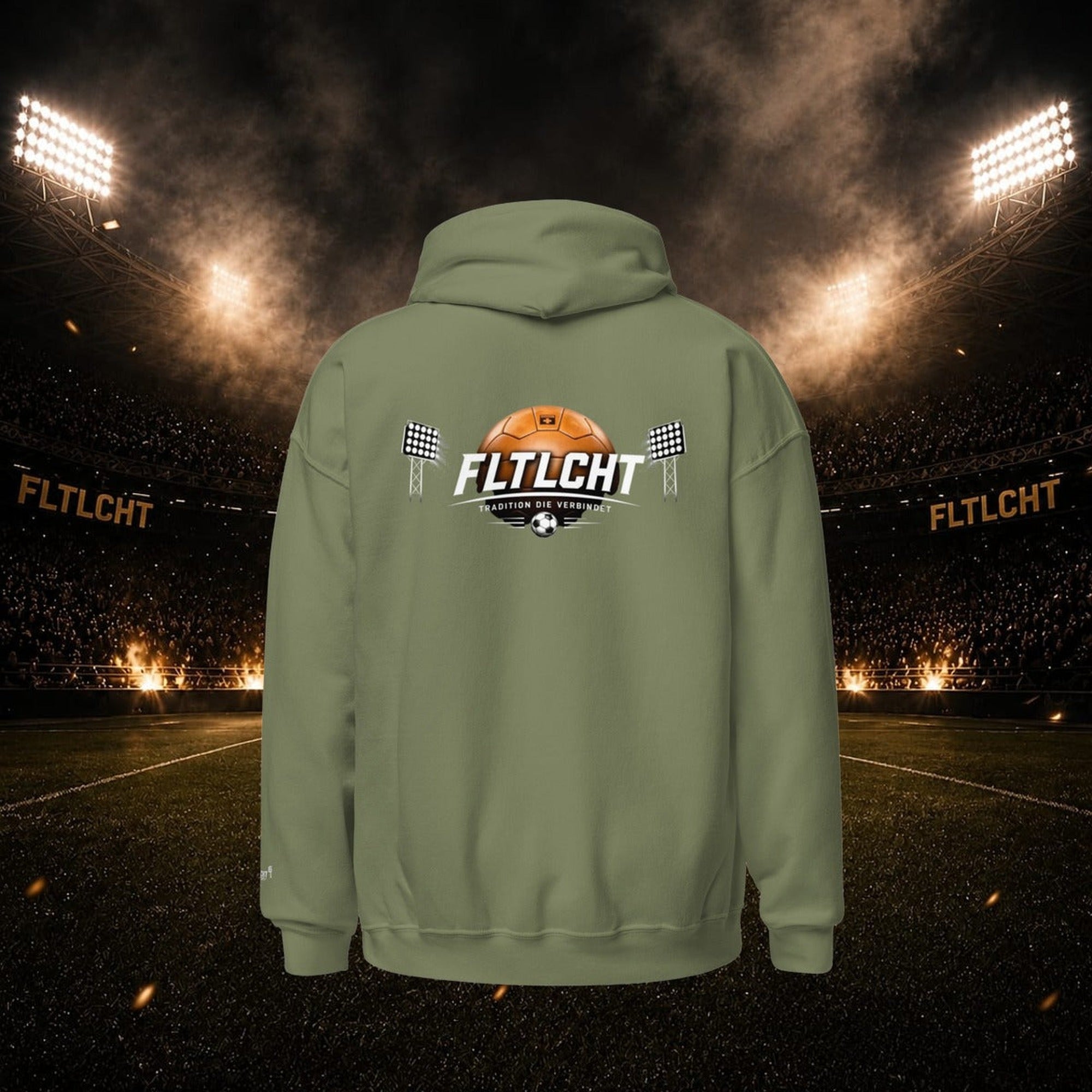 FLTLCHT Hoodie Hannover Military Green hinten