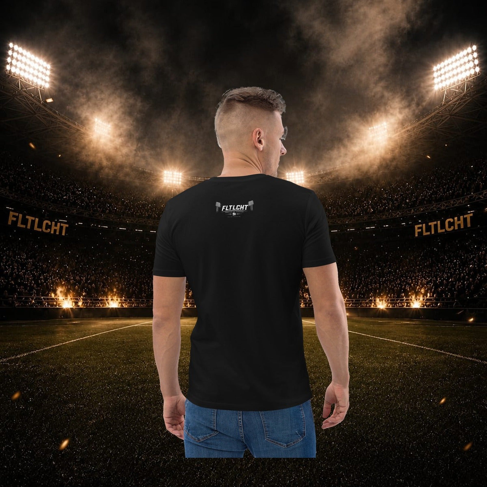 FLTLCHT T-Shirt Schwarz Front