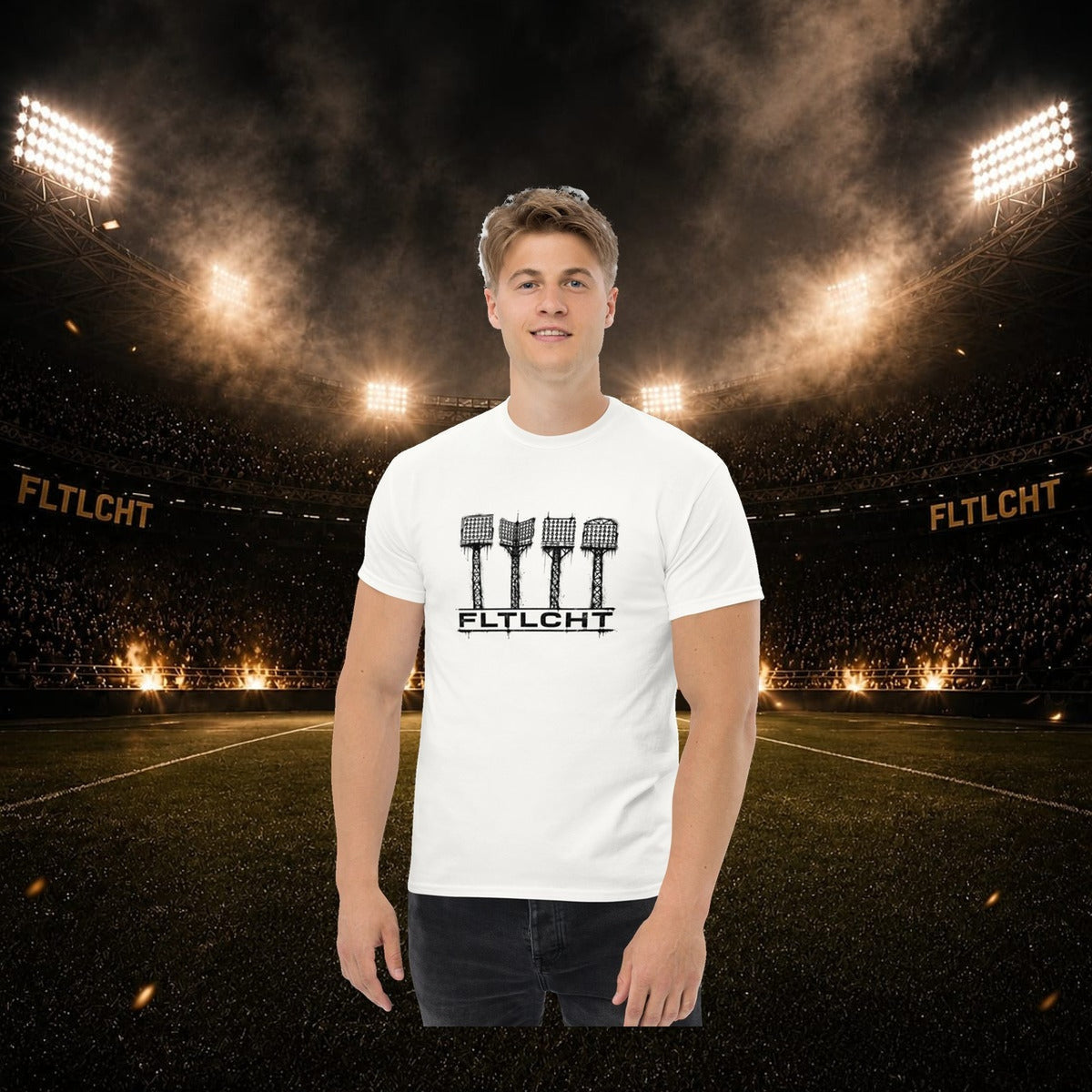 FLTLCHT T-Shirt Weiss Front