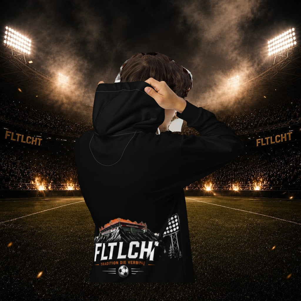 FLTLCHT Zip-Hoodie Weiss Back