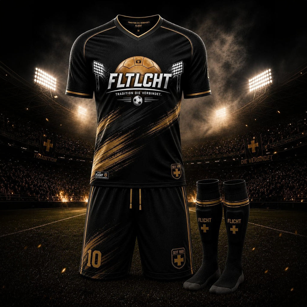 FLTLCHT Trikot Set Schwarz