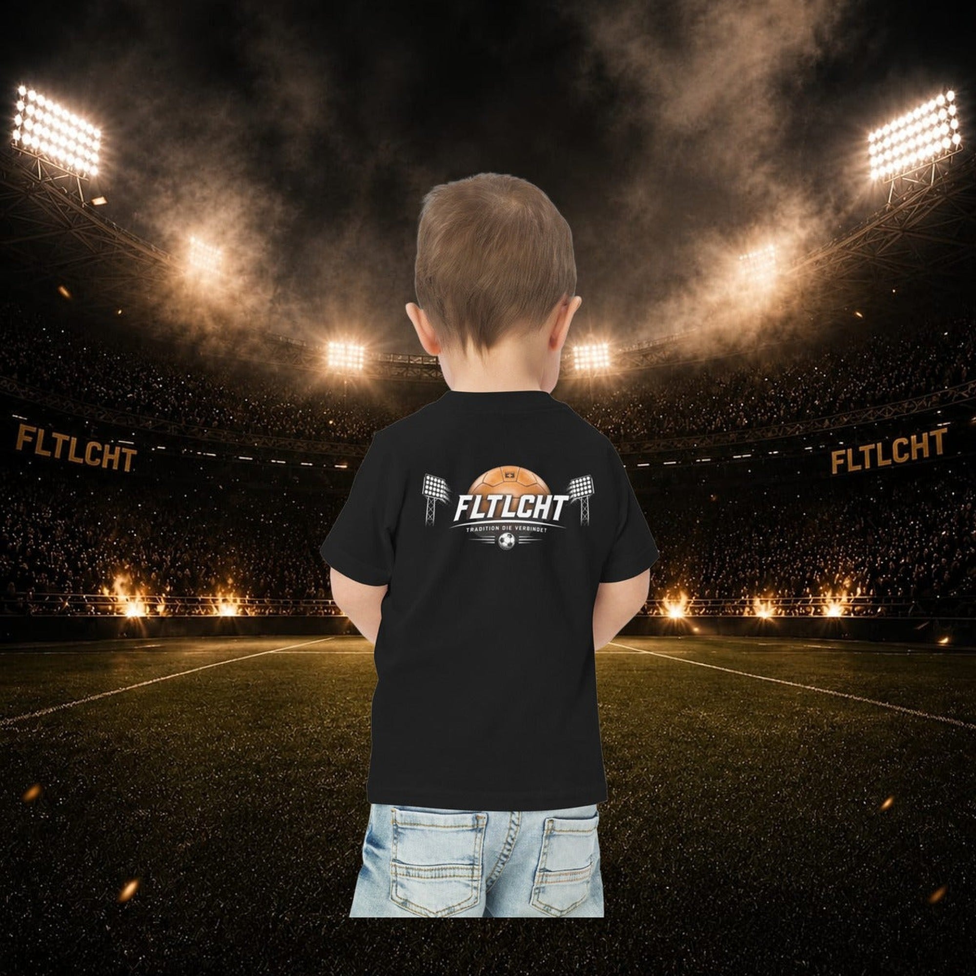 FLTLCHT Kids Shirt Toddler Schwarz vorne