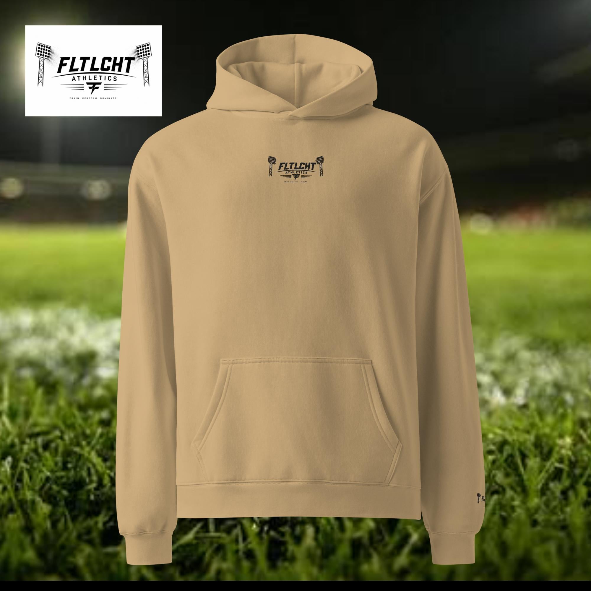 FLTLCHT Athletics Herren Oversize Hoodie Sand