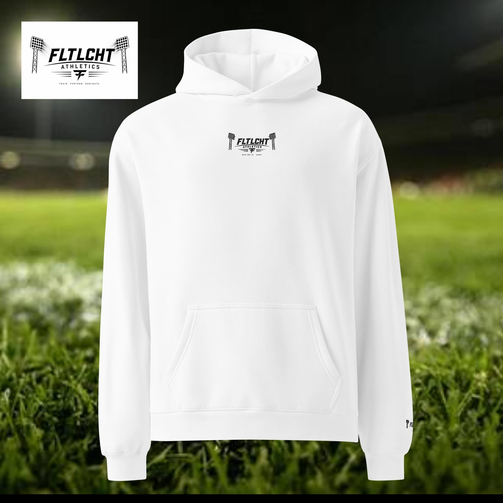 FLTLCHT Athletics Herren Oversize Hoodie White