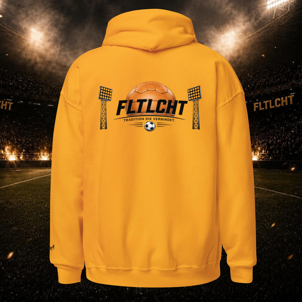 FLTLCHT Lok Leipzig Hoodie Gold Back