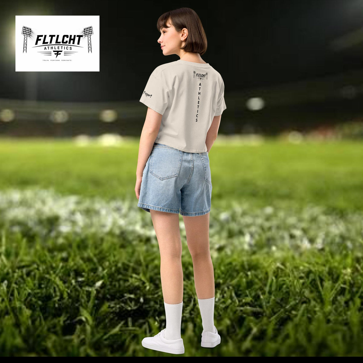 FLTLCHT Athletics Damen-Crop-Top