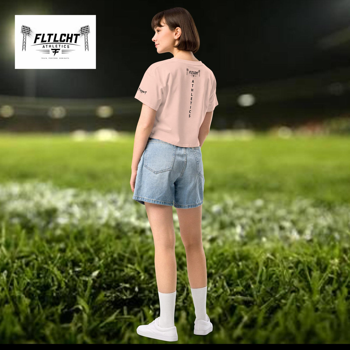 FLTLCHT Athletics Damen-Crop-Top