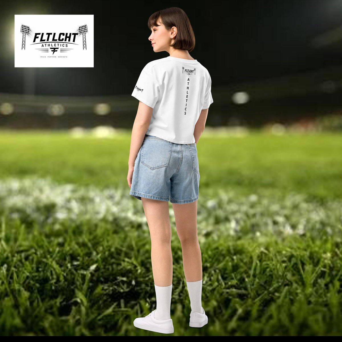 FLTLCHT Athletics Damen-Crop-Top